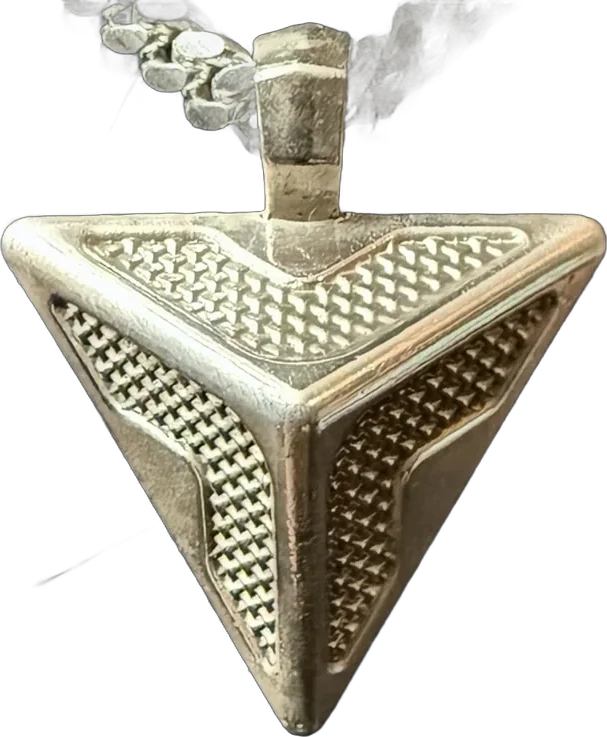 Triangle Pendant in sterling silver, the centerpiece of chapter 01
